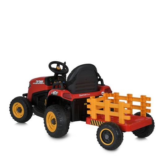 Дитячий електромобіль Bambi M 5111EBLR-3 трактор із причепом, зображення 6