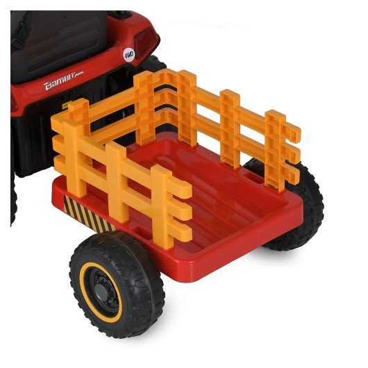 Дитячий електромобіль Bambi M 5111EBLR-3 трактор із причепом, зображення 7