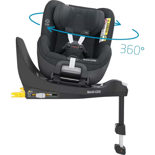Автокресло MAXI-COSI Pearl 360 2 Authentic Graphite без вкладыша, изображение 8