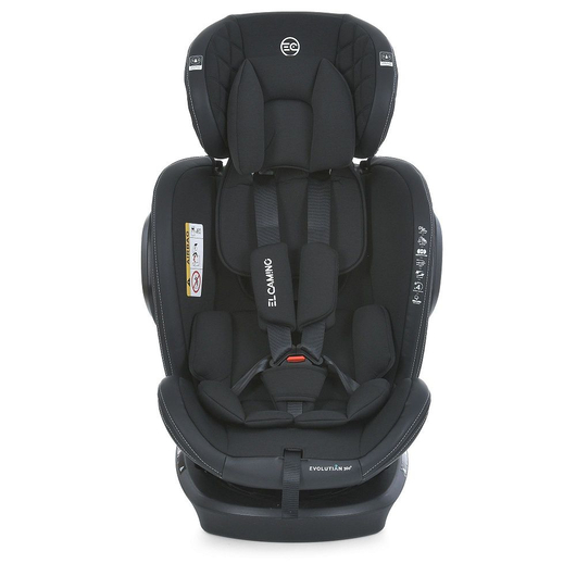 Детское автокресло El Camino ME 1045 EVOLUTION 2 360° Melange Black, изображение 3