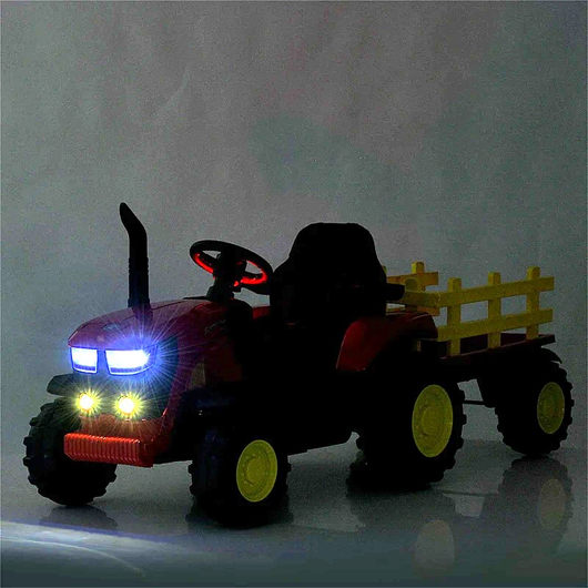 Детский электромобиль Bambi M 5852EBLR-6 трактор с прицепом, изображение 2