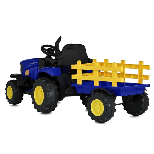 Дитячий електромобіль Bambi M 5852EBLR-4 трактор із причепом, зображення 3