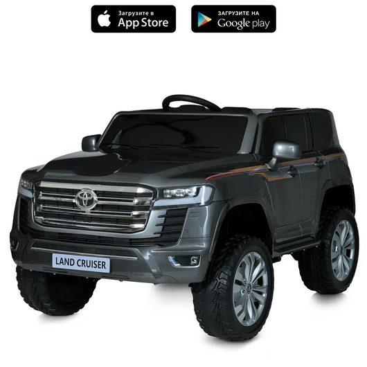 Детский электромобиль Джип Bambi M 6146EBLRS-11 Land Cruiser, изображение 2