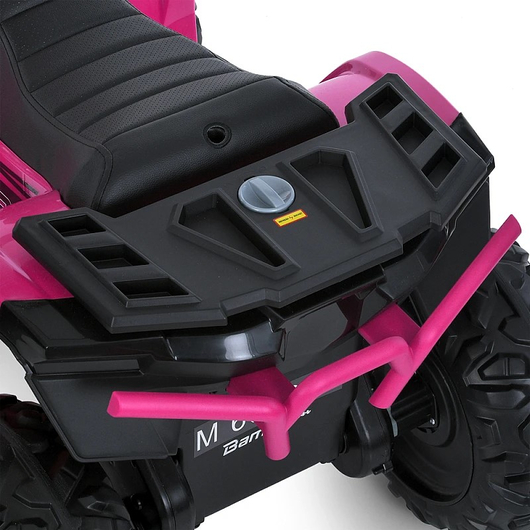 Розовый Детский электроквадроцикл Bambi M 6060EL-8(24V), багажник