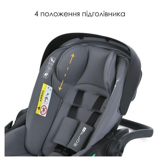 Автокресло El Camino i-FLOW ME 1198 Gray, зображення 9