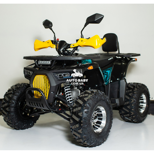 Квадроцикл Forte ATV125P Жовто-блакитний, зображення 2