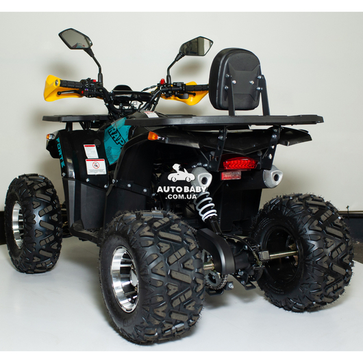 Квадроцикл Forte ATV125P Жовто-блакитний, зображення 6