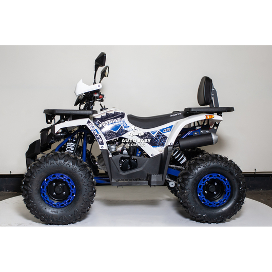 Квадроцикл Forte ATV125F Біло-синій, зображення 5