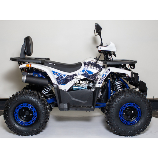 Квадроцикл Forte ATV125F Біло-синій, зображення 2