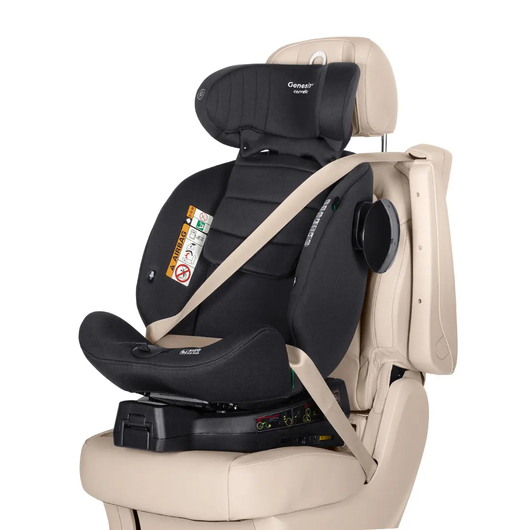 Автокресло CARRELLO Genesis+ CRL-12807 Absolute Black i-Size 40-150см ISOFIX, поворот, опор.стойка /, изображение 2