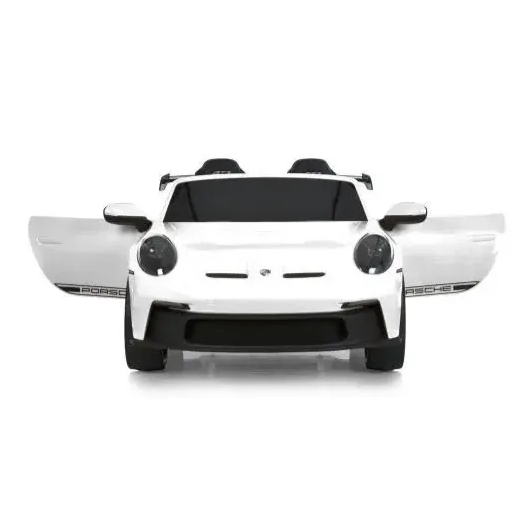 Білий дитячий автомобіль Bambi M 6111(MP4)EBLR-1(24V) — вигляд спереду з відчиненими дверима