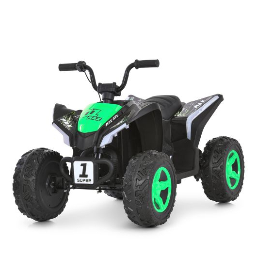 Детский черно-зеленый электроквадроцикл Bambi Racer M 6283EL-5