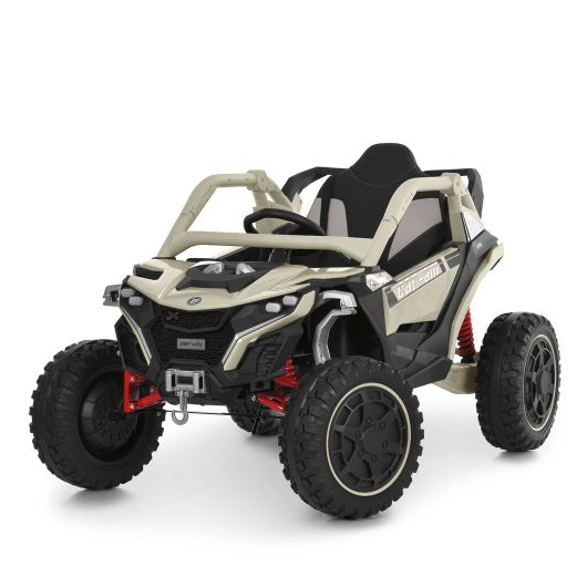 Детский электромобиль джип M 6256EBLR-13 цвета хаки 4WD