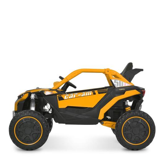 Профіль жовтого дитячого джипа M 6256EBLR на EVA колесах