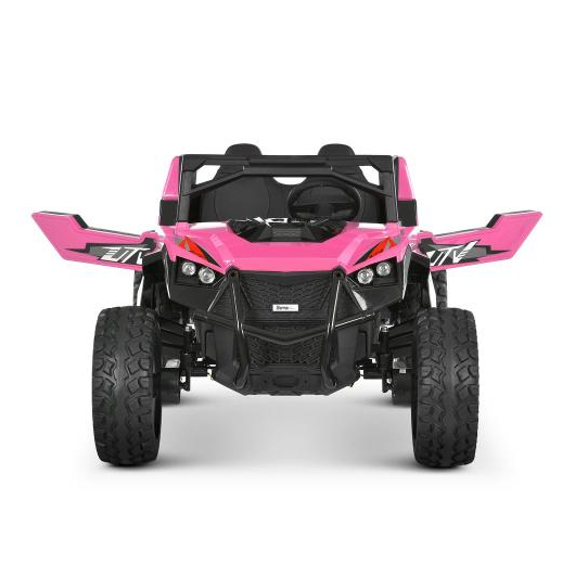 Розовый детский багги M 6291EBLR-8 с открытыми дверями и 4WD