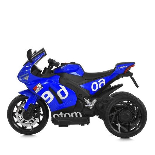 Спортивний електромотоцикл для дітей M 6265EL-4 Blue на EVA колесах.
