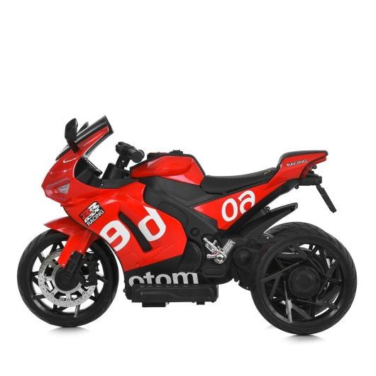 Спортивний електромотоцикл для дітей M 6265EL-3 Red на EVA колесах.