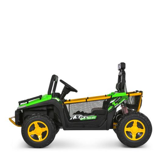 Зелений двомісний баггі для дітей Bambi Racer M 6282 на великих EVA колесах
