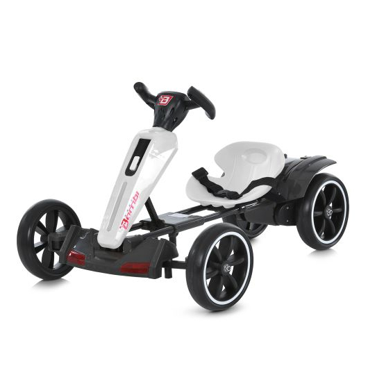 Белый детский электрокарт Bambi Racer M 6277EBR-1