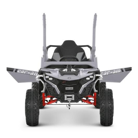 Потужний сірий дитячий джип Bambi Racer M 6256 вид спереду