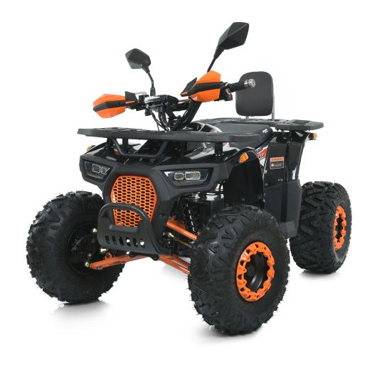 Дитячий електроквадроцикл HB-EATV1450F-P-2-7(MP3) V2 чорно-помаранчевого кольору