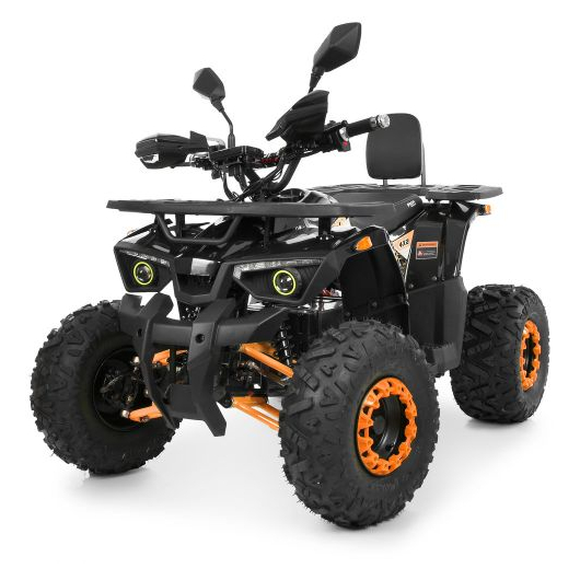 Подростковый электроквадроцикл HB-EATV1450H-2-7(MP3) V2 черно-оранжевый