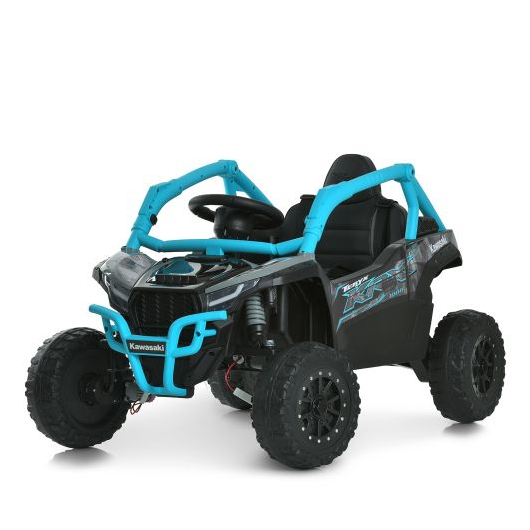 Детский двухместный багги JS330EBLR-2-4(24V) с синим каркасом