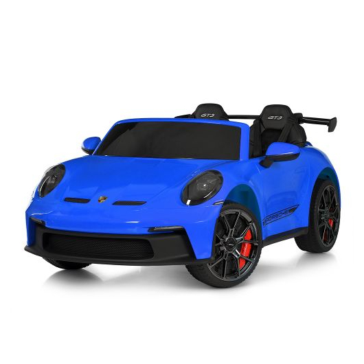 Дитячий електромобіль M 6111EBLR-4(24V) синій Porsche, вигляд спереду