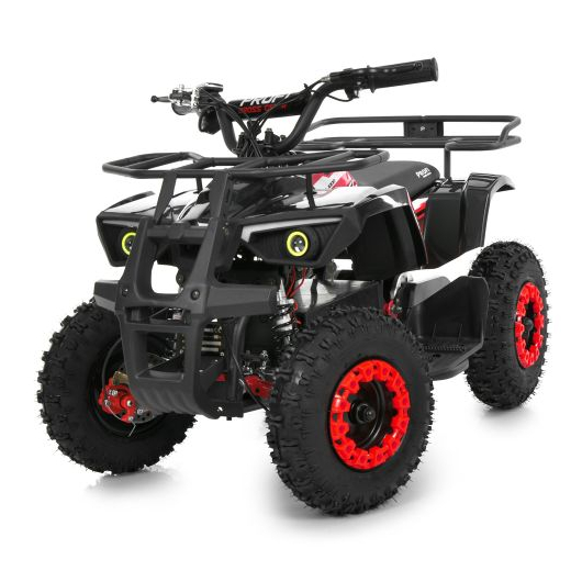 Дитячий електроквадроцикл HB-ATV1000AS-2-3 чорний з червоними дисками