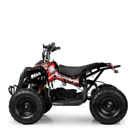 Черный мощный квадроцикл для подростков HB-EATV1200Q на железной раме с надувными резиновыми колесами
