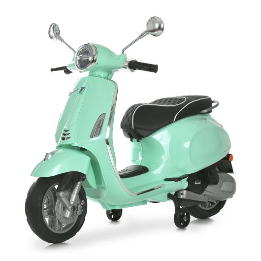 М'ятний дитячий електроскутер Vespa (Vespa Sport M 6288EL-15) на акумуляторі