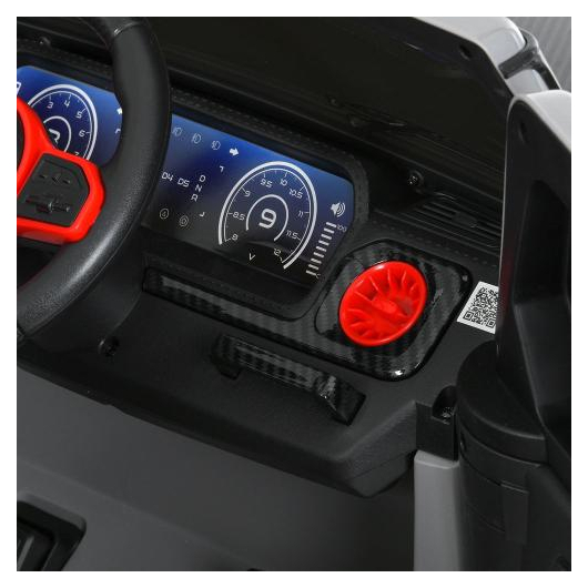 Функциональная панель и кнопка старт детского джипа M 6257EBLR-11