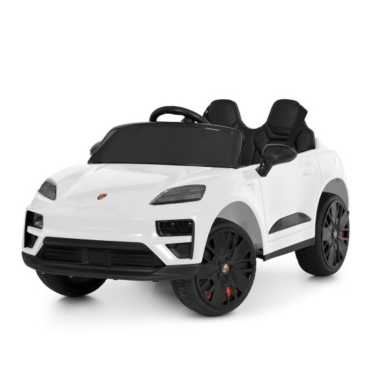 Детский электромобиль M 6314EBLR-1 белого цвета, стилизованный под Porsche Macan.