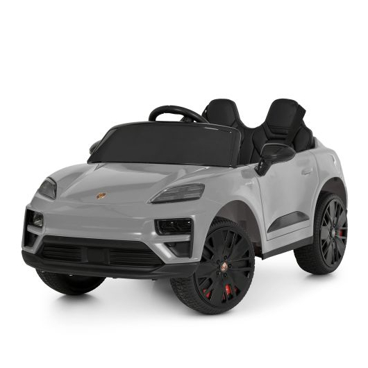 Детский электромобиль M 6314EBLR-11 серого цвета, стилизованный под Porsche Macan.