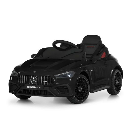 Дитячий електромобіль Mercedes M 6292EBLR-2 чорного кольору, вигляд 3/4.