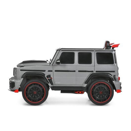 Дитячий джип M 6257EBLR-11 сірий, гумові колеса та амортизатори