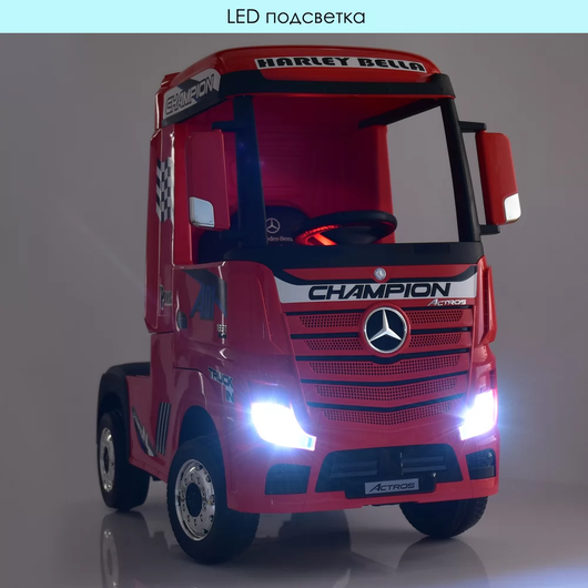Дитячий електромобіль Вантажівка (фура) Mercedes-Benz Actros m 4208EBLR-2, зображення 12