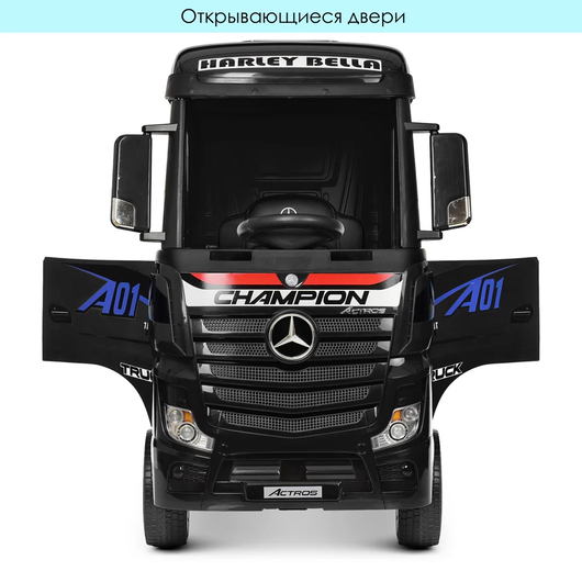 Дитячий електромобіль Вантажівка (фура) Mercedes-Benz Actros m 4208EBLR-2, зображення 2