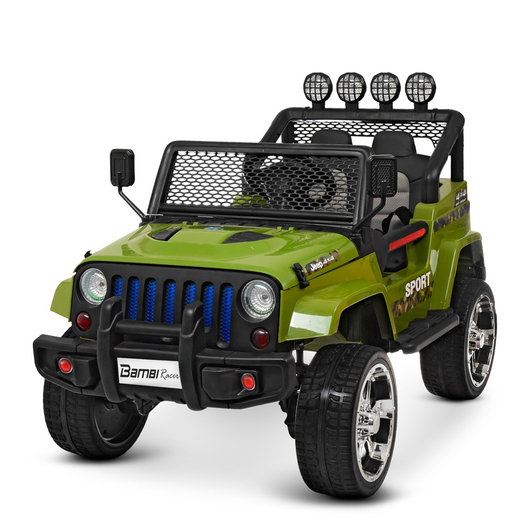Дитячий електромобіль Джип Bambi M 3237EBLR-10 Jeep Wrangler, зображення 3