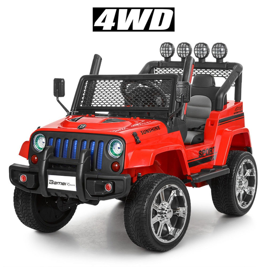 Дитячий електромобіль Джип Bambi Jeep Wrangler M 3237EBLR-3, зображення 2