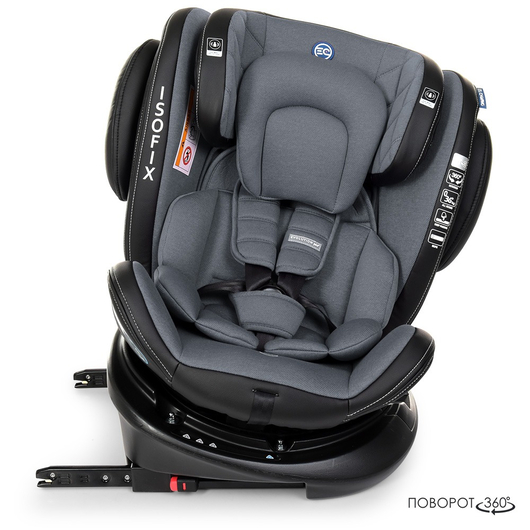 Детское автокресло El Camino ME 1045 EVOLUTION 360 Royal Dark Gray, изображение 4