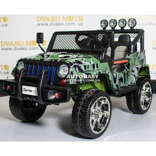 Дитячий електромобіль Bambi Jeep Wrangler M 3237EBLR-18