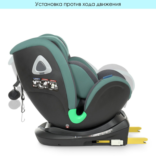 Детское автокресло El Camino ME 1081-B i-TRUST Isofix Hunter Green, изображение 8