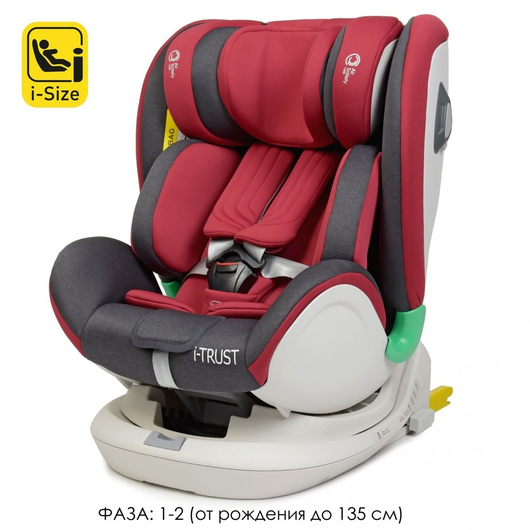 Детское автокресло El Camino ME 1081 i-TRUST Isofix Red, изображение 2