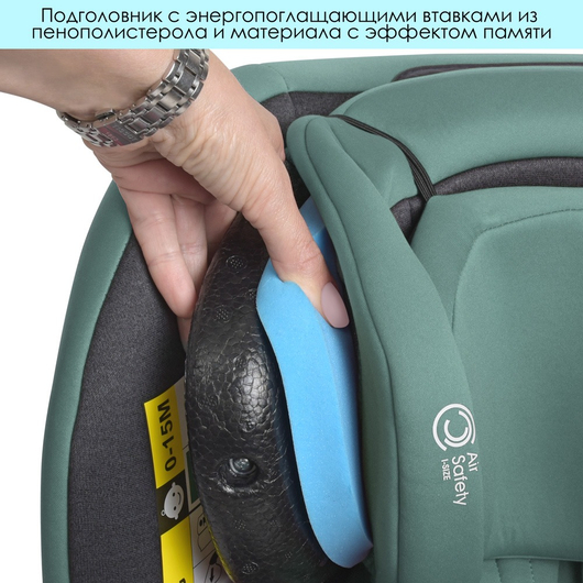 Дитяче автокрісло El Camino ME 1081-B i-TRUST Isofix Hunter Green, зображення 15
