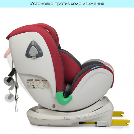 Дитяче автокрісло El Camino ME 1081 i-TRUST Isofix Red, зображення 8