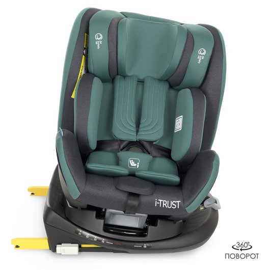 Дитяче автокрісло El Camino ME 1081-B i-TRUST Isofix Hunter Green, зображення 7
