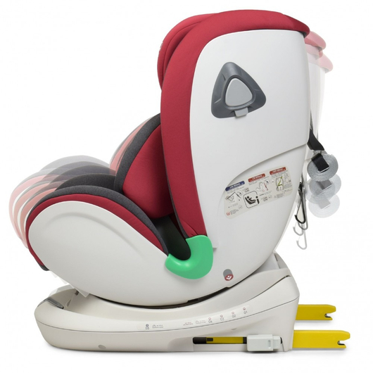 Дитяче автокрісло El Camino ME 1081 i-TRUST Isofix Red, зображення 9